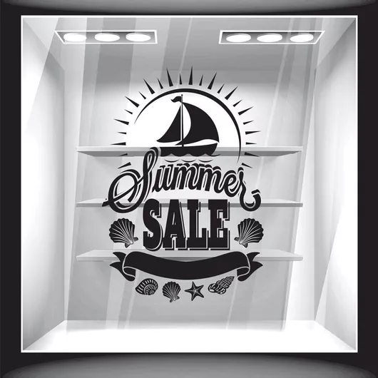 Αυτοκόλλητο Εκπτώσεων Summer Sale 16 90cm X 125cm