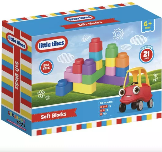 Little Tikes Τουβλάκια Soft Blocks για 6+ Ετών 21τμχ