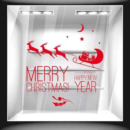 Orafol Αυτοκόλλητο Βιτρίνας Χριστουγέννων Μπλε XS 18021-251 1τμχ