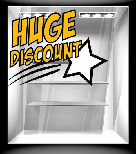 Orafol Αυτοκόλλητο Βιτρίνας Εκπτώσεων 50x36cm Πορτοκαλί S 12054-246 1τμχ