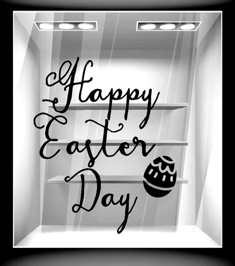 Orafol Αυτοκόλλητο Βιτρίνας Πασχαλινό Μπλε EA 10105-251 1τμχ