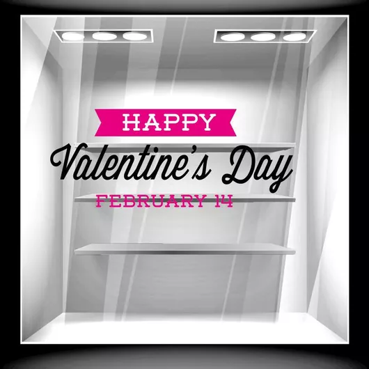 Αυτοκόλλητο Αγίου Βαλεντίνου Αγίος Βαλεντίνος 35 50cm X 20cm