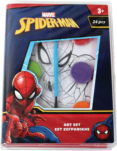 Σχολικό Σετ Ζωγραφικής 24 Τεμαχίων Spiderman 337-08742 Gim
