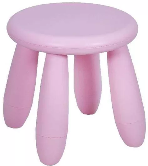 Παιδικό Σκαμπό Ροζ 30x30cm