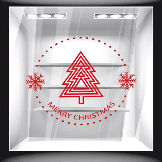 Orafol Αυτοκόλλητο Βιτρίνας Χριστουγέννων Μπλε XS 18163-250 1τμχ