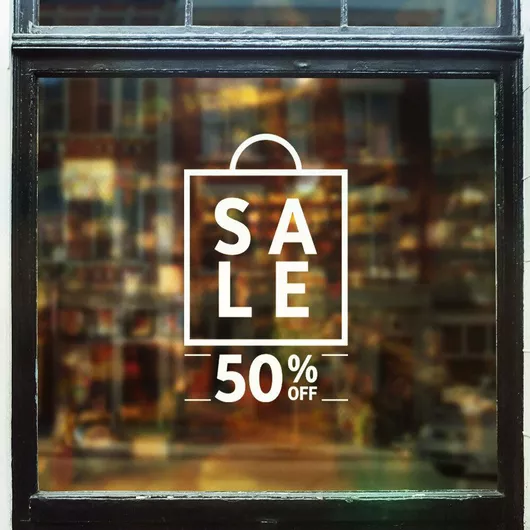 Orafol Αυτοκόλλητο Βιτρίνας Εκπτώσεων Πράσινο S 12006-245 1τμχ