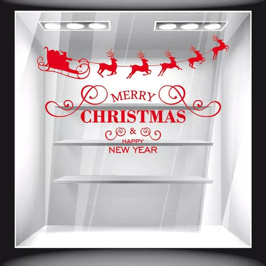 Orafol Αυτοκόλλητο Βιτρίνας Χριστουγέννων Λευκό XS 18098-243 1τμχ