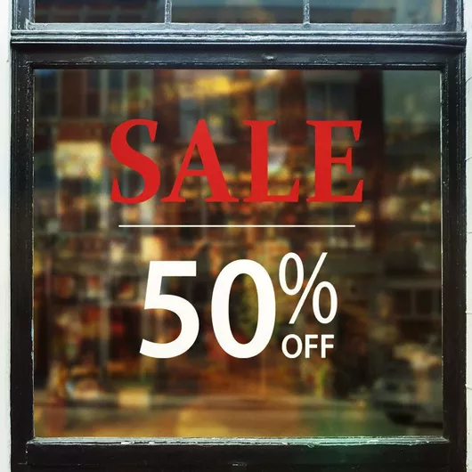 Orafol Αυτοκόλλητο Βιτρίνας Εκπτώσεων Χρυσό S 12017-248 1τμχ