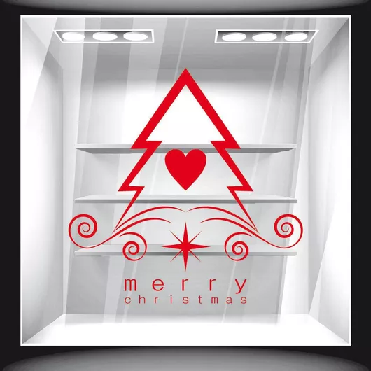 Orafol Αυτοκόλλητο Βιτρίνας Χριστουγέννων Πορτοκαλί XS 18166-246 1τμχ