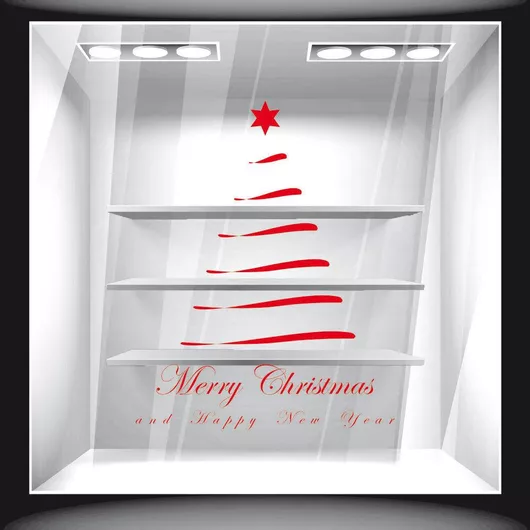 Orafol Αυτοκόλλητο Βιτρίνας Χριστουγέννων Λευκό XS 18156-243 1τμχ