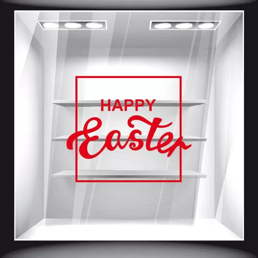 Αυτοκόλλητο Βιτρίνας Πασχαλινό 89 90cm X 75cm