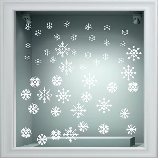 Orafol Αυτοκόλλητο Βιτρίνας Χειμωνιάτικο Χρυσό XS 19007-248 48τμχ