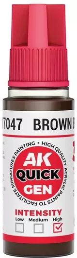 AK Interactive Χρώμα Μοντελισμού Brown Black 17ml