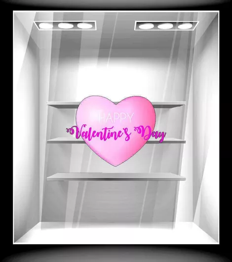 Αυτοκόλλητο Αγίου Βαλεντίνου Αγίος Βαλεντίνος 57 120cm X 90cm