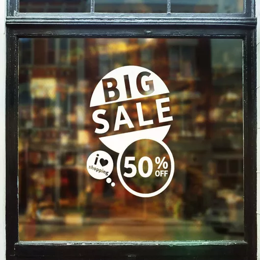 Orafol Αυτοκόλλητο Βιτρίνας Εκπτώσεων Κόκκινο S 12009-244 1τμχ