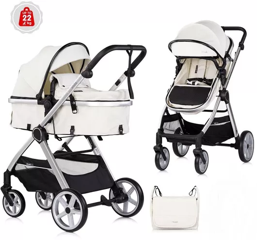 Chipolino Vista Ρυθμιζόμενο Καρότσι Μωρού 2 σε 1 Kατάλληλο για Nεογέννητο Biscotta 9.70kg