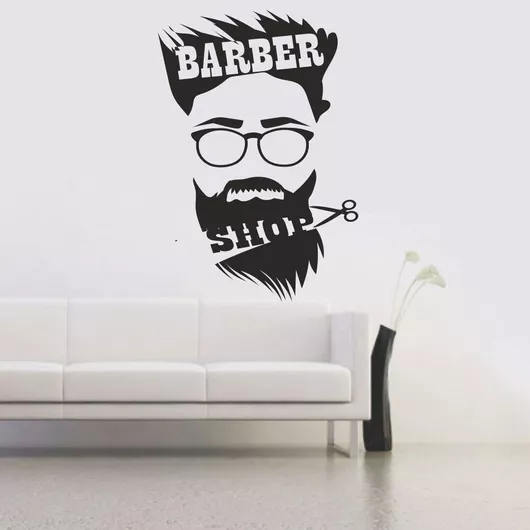 Αυτοκόλλητο Τοίχου Barber Shop 2 50cm X 70cm