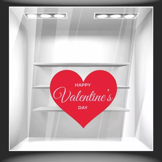 Orafol Αυτοκόλλητο Βιτρίνας Αγίου Βαλεντίνου 50x44cm VAL 10200 1τμχ