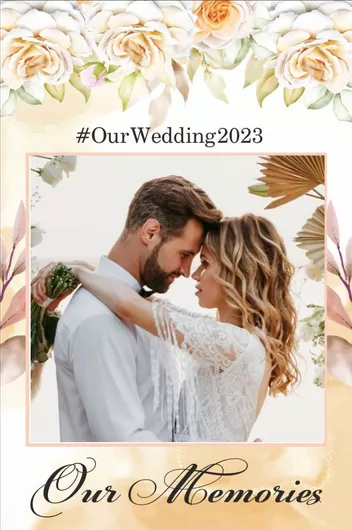 Photo Booth Wedding Frame 2 65cm X 100cm