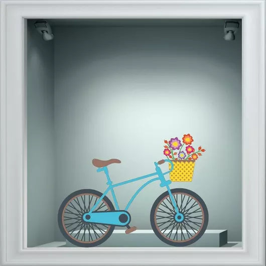 Αυτοκόλλητο Βιτρίνας - Ανοιξιάτικο 39 - 50cm X 38cm