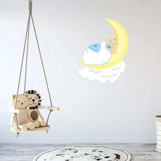 Αυτοκόλλητο Τοίχου Μωράκι Κοιμάται 120cm X 112cm