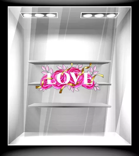 Αυτοκόλλητο Αγίου Βαλεντίνου Αγίος Βαλεντίνος 53 60cm X 27cm