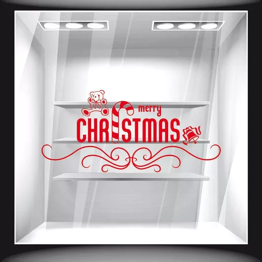 Orafol Αυτοκόλλητο Βιτρίνας Χριστουγέννων 60x27cm Χρυσό XS 18205-248 1τμχ