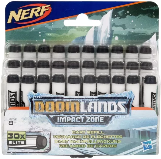 Set Nerf Doomlands Impact Zone Refill Darts Boys 8+ Years 30 Pcs