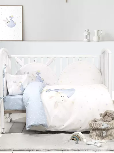 Nima Little Πάντα Κούνιας Κλασική Εσωτερική Γαλάζιο 40x200cmcm