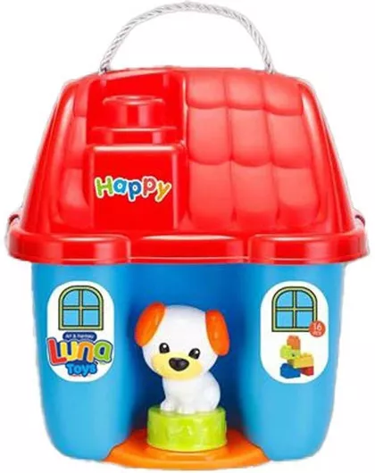 Luna Τουβλάκια Σπιτάκι 16τμχ