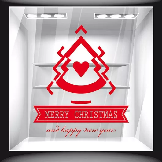 Orafol Αυτοκόλλητο Βιτρίνας Χριστουγέννων Πράσινο XS 18165-245 1τμχ