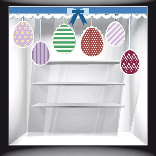 Αυτοκόλλητο Βιτρίνας Πασχαλινό 38 120cm X 55cm