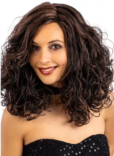 Περούκα Ντάλια Καστανή Μαύρο