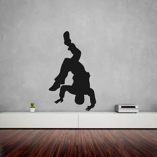 Αυτοκόλλητο Τοίχου Χορευτής Hip Hop 2 40cm X 70cm