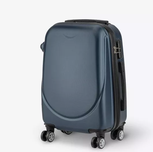 Ormi Βαλίτσα Ταξιδίου Καμπίνας Σκληρή Σκούρο Μπλε με 4 Ρόδες Ύψους 55cm