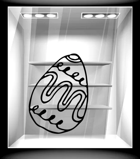 Orafol Αυτοκόλλητο Βιτρίνας Πασχαλινό Μπλε EA 10108-251 1τμχ