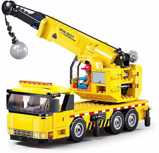 Sluban Τουβλάκια Τροχοφόρος Γερανός για 6+ Ετών 293τμχ