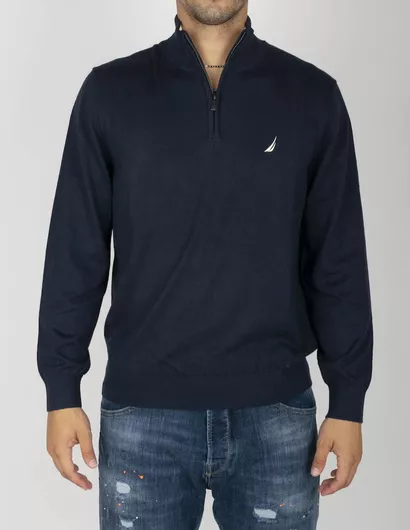 Nautica Πουλόβερ Μακρυμάνικο Μπλε