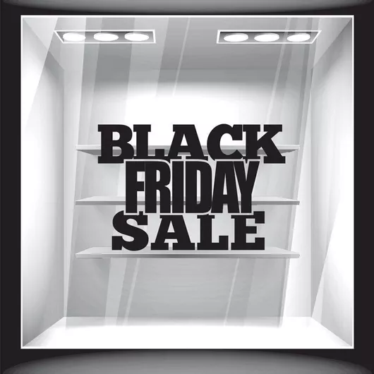 Αυτοκόλλητο Εκπτώσεων Black Friday Sale 5 120cm X 80cm