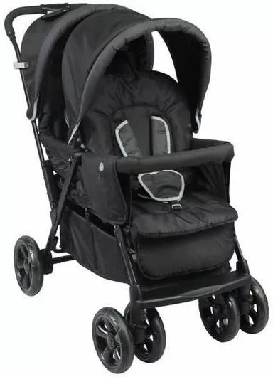 Bambisol Καρότσι Μωρού για Δίδυμα Kατάλληλο για Nεογέννητο Μαύρο