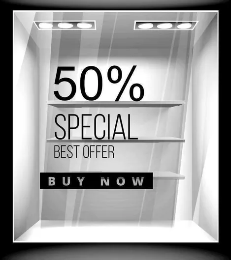 Orafol Αυτοκόλλητο Βιτρίνας Εκπτώσεων Καφέ S 12033-1188 1τμχ