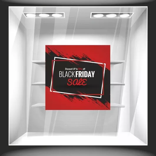 Αυτοκόλλητο Εκπτώσεων Black Friday 98 70cm X 70cm