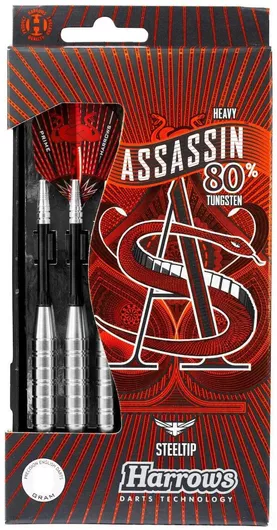 Harrows Assassin Heavy Steel Tip Darts W80 3x30gr