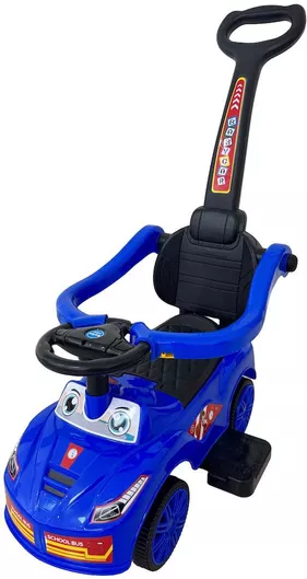 Homeone Περπατούρα Αυτοκινητάκι Ride On με Χειρολαβή για 12+ Μηνών Μπλε