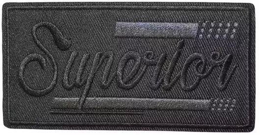 Θερμοκολλητική Στάμπα Μοτίφ Superior Μαύρο 10cm X 5cm 1τεμ