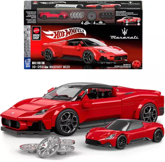 Mattel Brick Shop Τουβλάκια Hot Wheels Speed Series Maserati για 10+ Ετών 250τμχ