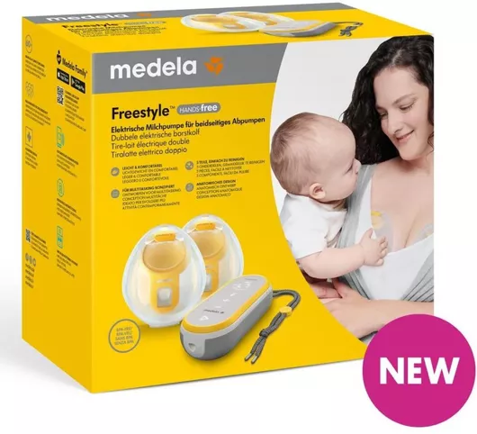Medela Freestyle Hands Free Μπαταρίας & Ρεύματος Διάφανο