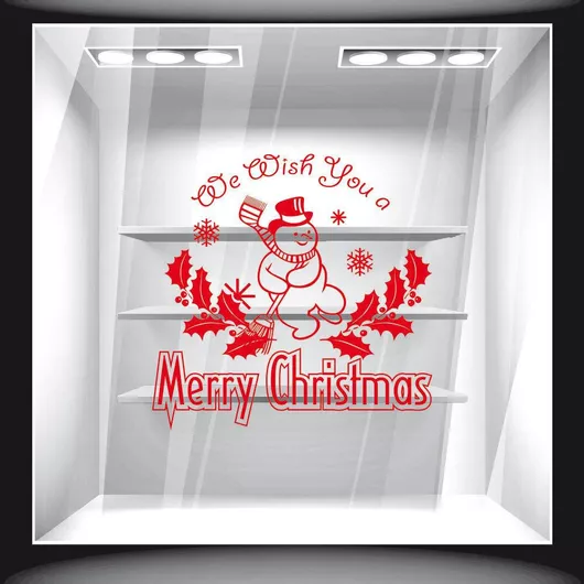 Orafol Αυτοκόλλητο Βιτρίνας Χριστουγέννων Κόκκινο XS 18197-244 1τμχ