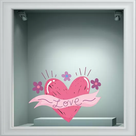 Αυτοκόλλητο Αγίου Βαλεντίνου Αγίος Βαλεντίνος 78 120cm X 92cm