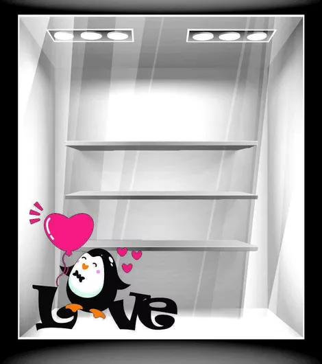 Αυτοκόλλητο Αγίου Βαλεντίνου Αγίος Βαλεντίνος 42 95cm X 82cm